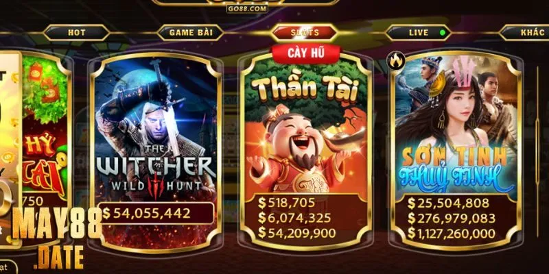 Các trò chơi nổi bật tại Go88 như casino, nổ hũ, bắn cá