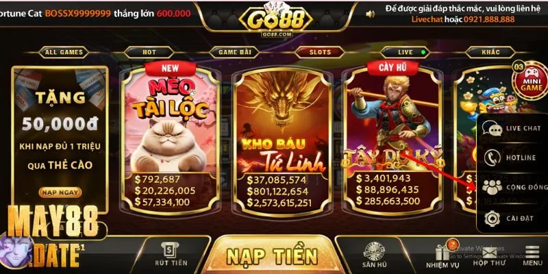 Cộng đồng người chơi Go88 VIP sôi động