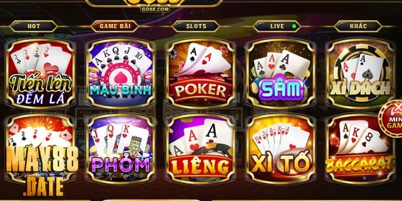 Game bài đẹp mắt, dễ chơi tại Go88 - Thiên Đường VIP Hoàng Gia