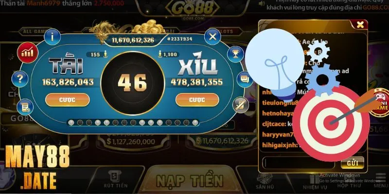 Người chơi áp dụng các chiến thuật trong game Tài Xỉu