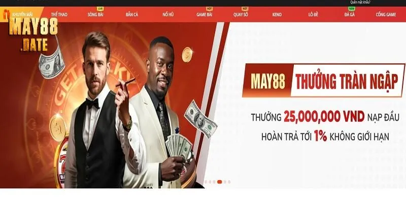 Tìm đúng link trang chủ của web và truy cập vào